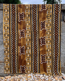 African Bogolan Mud Cloth Fabric - Brown - Afrilege