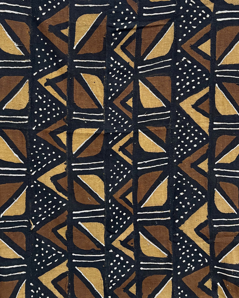 African Bogolan Mud Cloth - Brown