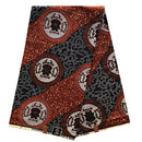 African wax print Ankara Fabric - Brown - Afrilege