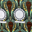 African Wax Print Fabric (Ankara) - Green / Brown - Afrilege