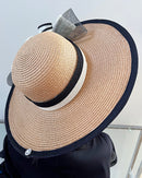 Straw Church Sun Hat - Tan Brown