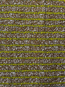 African Wax Print Fabric by The Yard - Brown / Yellow - Afrilege
