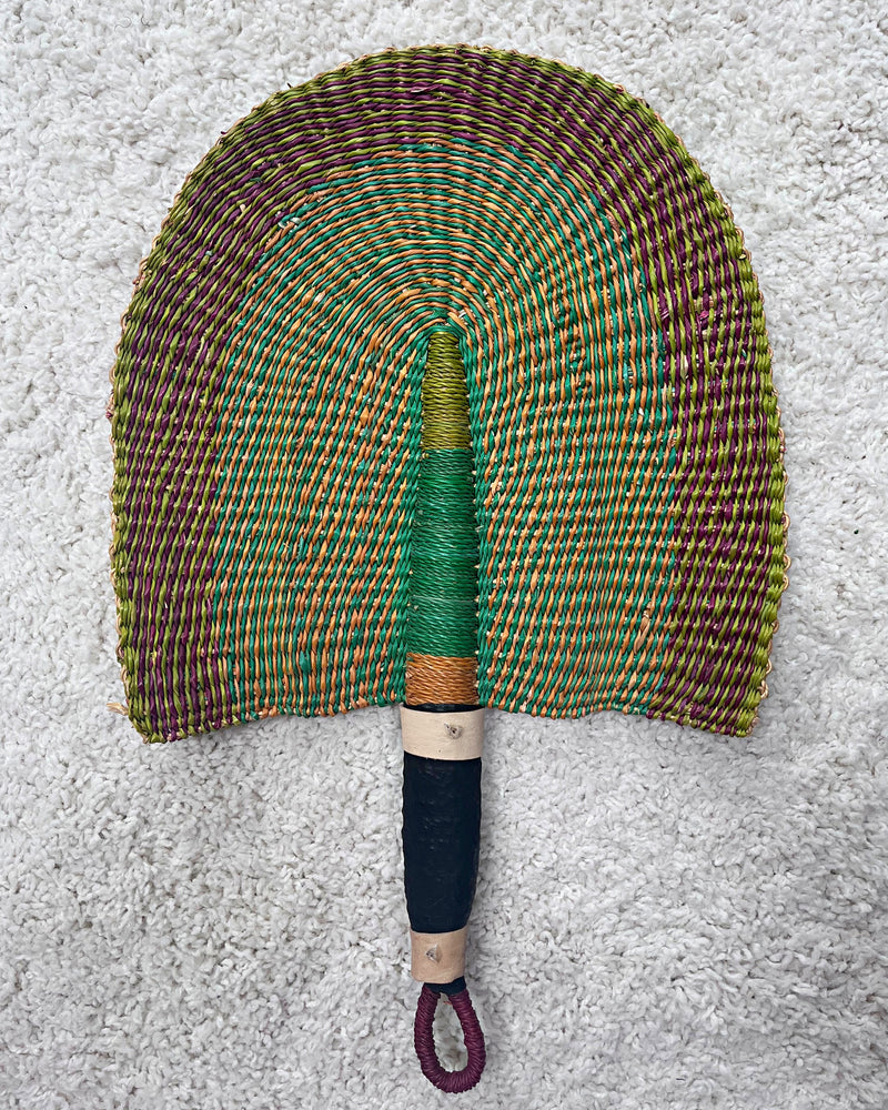 Burkina Faso Woven Hand Fan - Afrilege