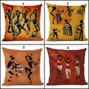 African Dancer Ethnic Pillow Cover - Multicolor - Afrilege