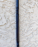 Lion head Ebony Wood Carved Walking Stick / Cane - Afrilege