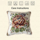 European Palace Peony Floral Jacquard Pillow Case - Afrilege
