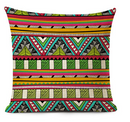 African Ethnic Pattern Pillow Cover - Multicolor - Afrilege
