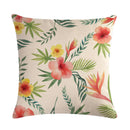 Tropical theme Floral Spring Summer Decorative Throw Pillow Covers - Afrilege