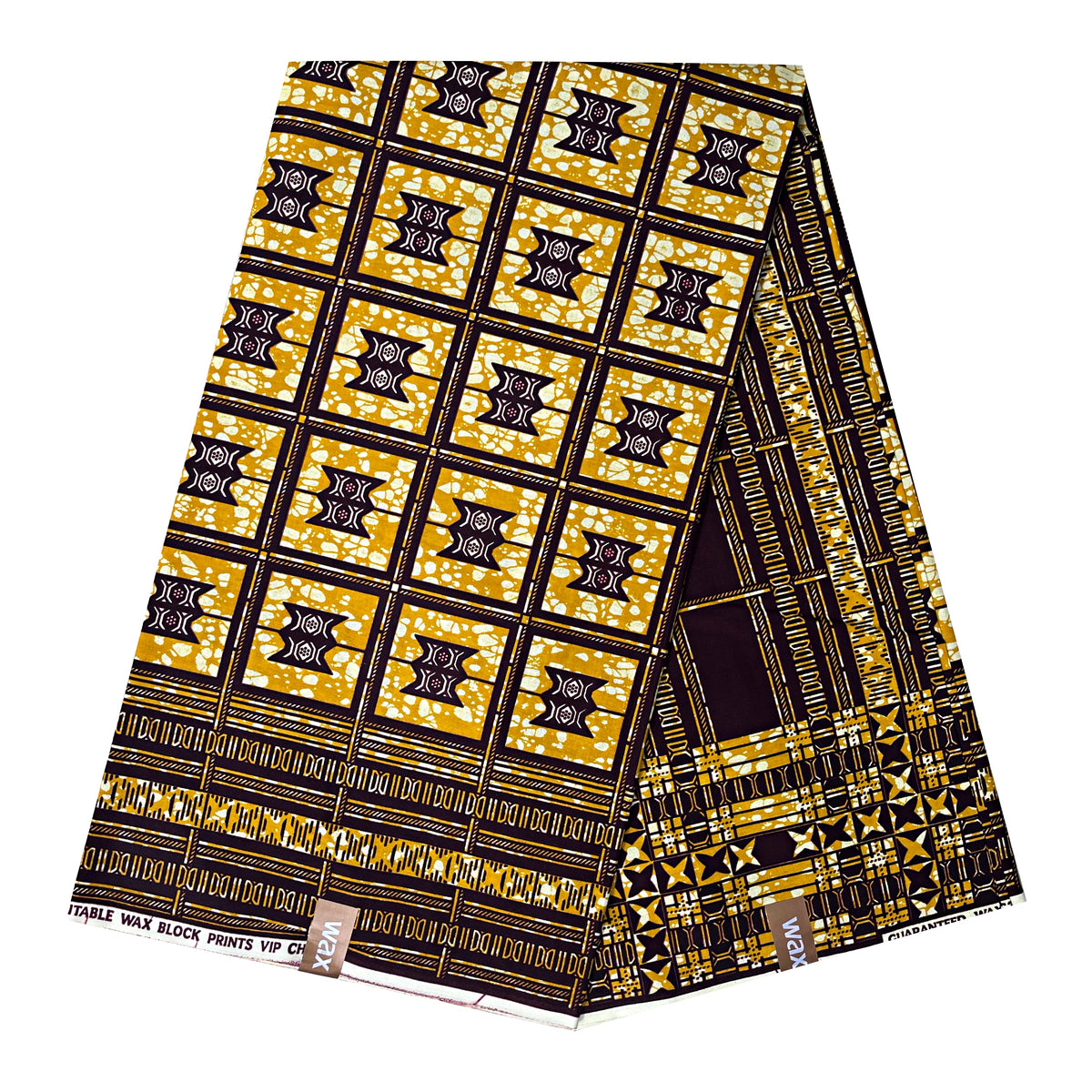 African Wax Print Fabric by The Yard - Brown / Gold– Afrilege