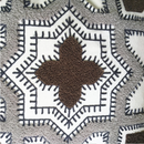 Embroidery Geometric Boho Decorative pillow covers - Gray / Yellow - Afrilege
