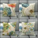 Watercolor Floral Throw Pillow Covers - Afrilege
