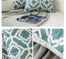 Embroidery Geometric Boho Decorative pillow covers - Green - Afrilege