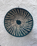 Uganda hand woven Baskets 12" - Green / Beige - Afrilege