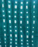 Authentic African Handmade Bogolan Mud Cloth - Green / White