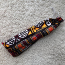 African Print Handheld Foldable Fan ( Black / Multicolor) - Afrilege
