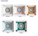 Boho Crochet Mandala Throw Pillow Covers with Tassels - Afrilege