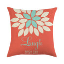 Floral Spring Summer Stencil Decorative Throw Pillow Covers - Afrilege
