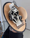 Straw Church Sun Hat - Tan Brown