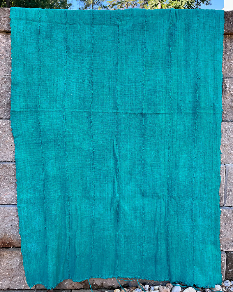Authentic African Handmade Bogolan Mud cloth - Green - Afrilege