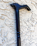 Lion head Ebony Wood Carved Walking Stick / Cane - Afrilege