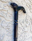 Lion head Ebony Wood Carved Walking Stick / Cane - Afrilege