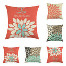 Floral Spring Summer Decorative Throw Pillow Covers - Afrilege