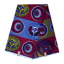 African Wax Print Fabric by The Yard - Red / Yellow - Afrilege