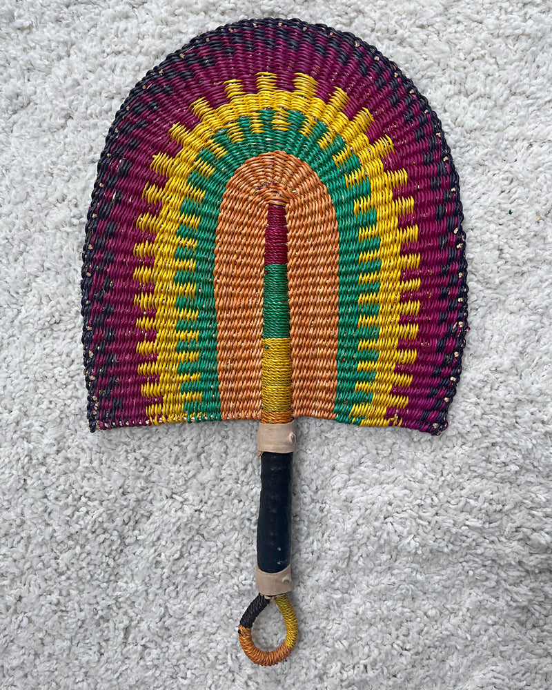 Burkina Faso Woven Hand Fan - Afrilege