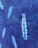 Authentic African Handmade Bogolan Mud Cloth - Deep Blue / White - Afrilege