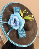 Ndop African Print Wide-Brim Church Hat