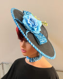 Ndop African Print Wide-Brim Church Hat