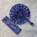 Bamileke Atoghu Print African Handheld Foldable Fan - Afrilege