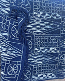 Bamileke Authentic Ndop Textile Tapestry Cloth from Cameroon - Afrilege