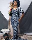 Bamileke Authentic Ndop Textile Tapestry Cloth from Cameroon - Afrilege