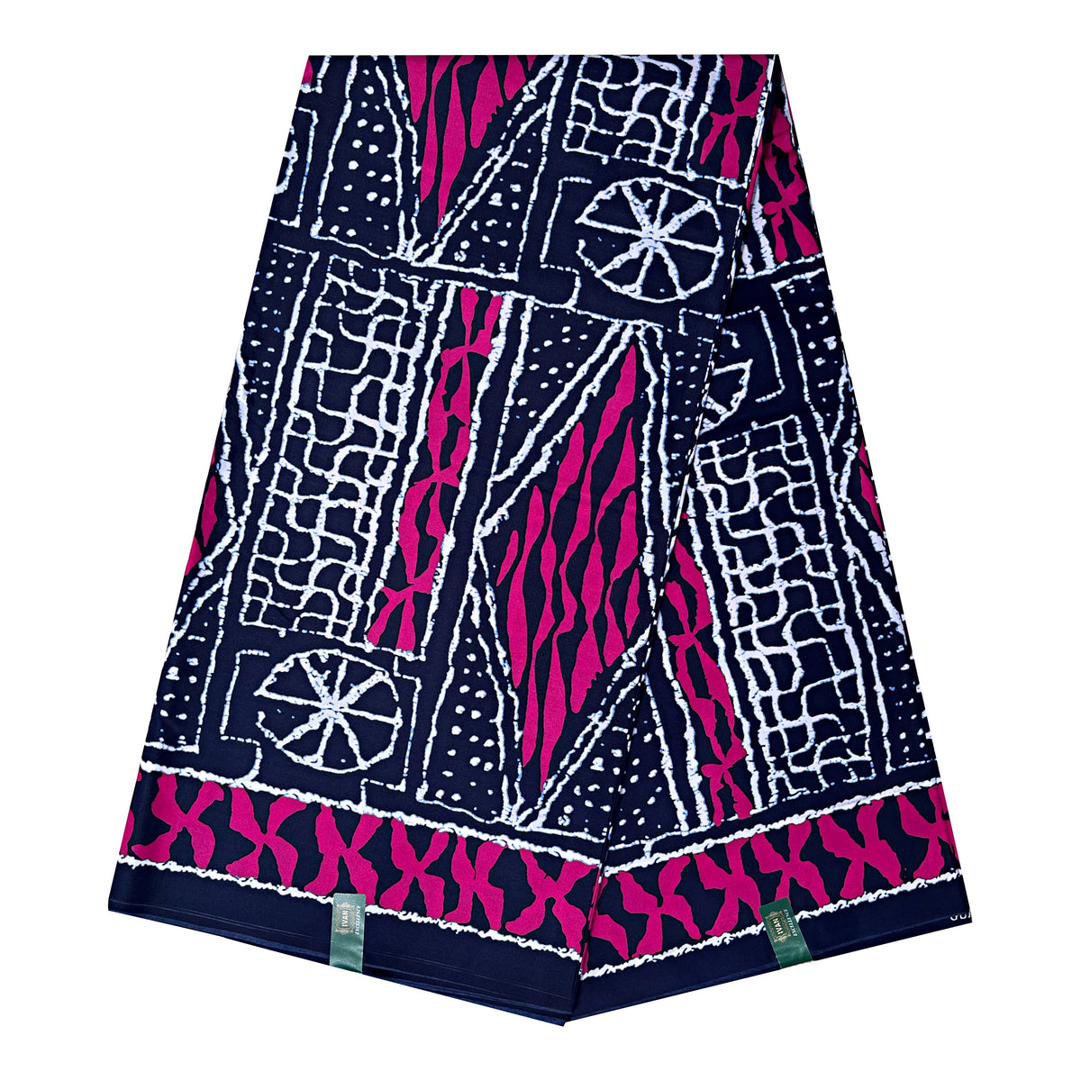 Bamileke Ndop pattern African Wax Print Fabric - Blue / Pink– Afrilege