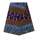 Toghu Atoghu African Print Fabric - Blue / Orange - Afrilege