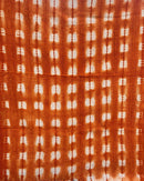 Authentic African Handmade Bogolan Mud Cloth - Orange / White - Afrilege