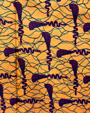 African Wax Print Fabric ( Ankara) - Orange / Red - Afrilege