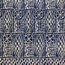 Bamileke Ndop pattern African Wax Print Fabric - Blue - Afrilege