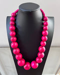 Colorful wooden beads necklace - Afrilege