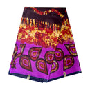 African Wax Print Tie Dye Fabric ( Ankara) - Pink / Orange - Afrilege