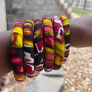 Carmela African Print Small Bangle Bracelets - Afrilege