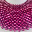 Egyptian Inspired Maxi Choker Necklace - Red - Afrilege