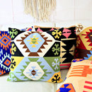 Rug Style Embroidered Textured Pillow Cover - Afrilege