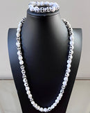 Beige skull beads necklace for men - Afrilege