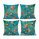 Floral Spring Bird Decorative Throw Pillow Covers - Afrilege