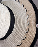 Straw Church Sun Hat - Tan / Beige