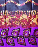 African Wax Print Tie Dye Fabric ( Ankara) - Pink / Orange - Afrilege