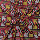 Toghu Bamenda Buea traditional pattern Satin African Print Fabric - Afrilege