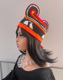 Handwoven Toghu Bamenda Hat – Traditional Cameroonian Crown